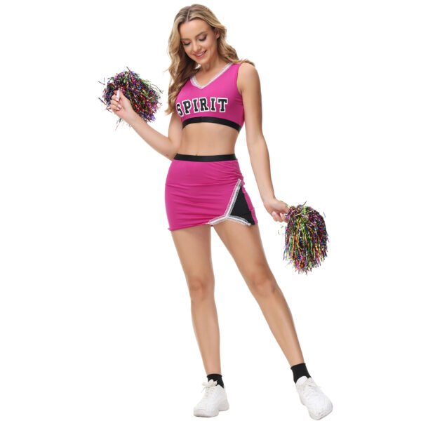 Purple female cheerleading costume cheerleading uniform stage performance costume